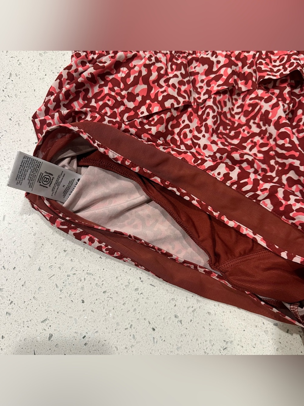 Athleta Mesh Racer Short Medium - Picture 7 of 8